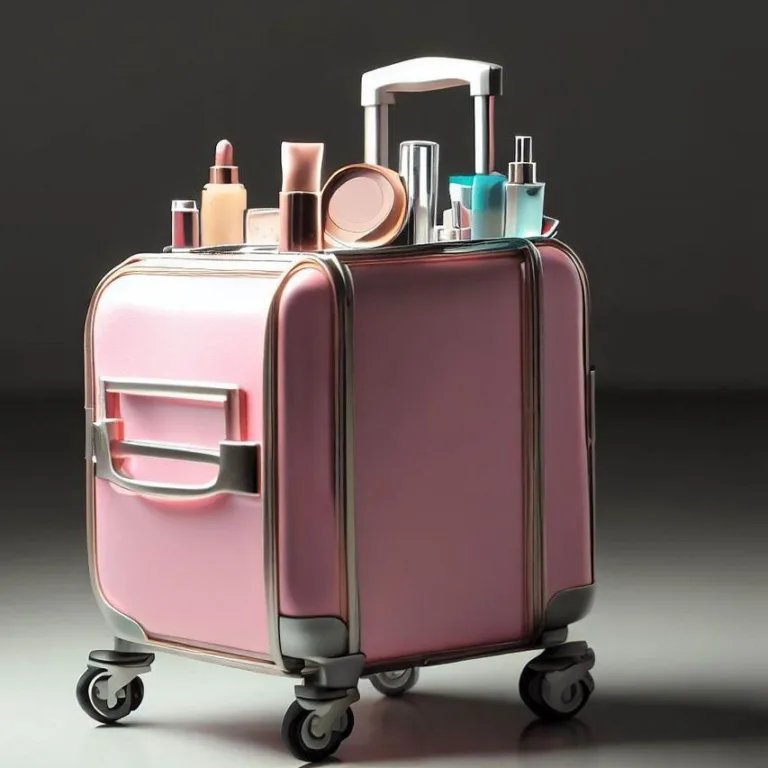 Kosmetický kufr na kolečkách