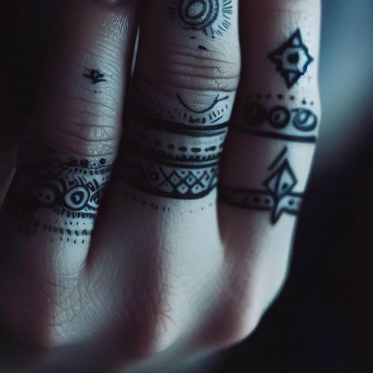 Motivy tetování na prstech