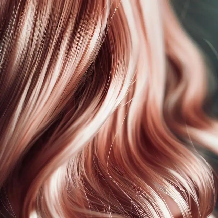 Rose gold barva na vlasy